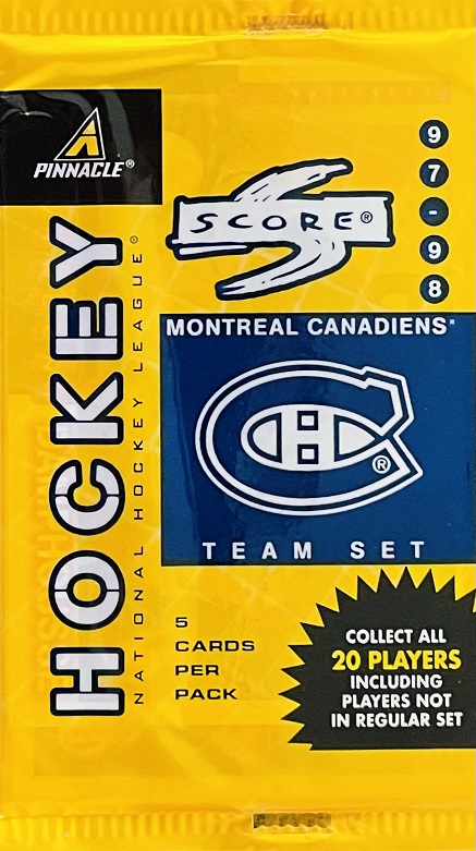 1997-98 Score Hockey Montreal Canadiens Team Set Hobby Pack
